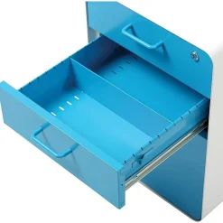 File Cabinets*Poppin Stow 3-Drawer Mobile Vertical File Cabinet, Letter/Legal Size, Lockable, 24