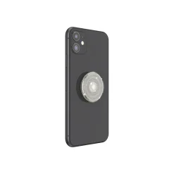 PopSockets PopGrip Clear Glitter Silver Universal Grip (805149)