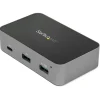 StarTech 4-Port USB C Hub - USB 3.1 Gen 2 (10Gbps) - 3x USB-A & 1x USB-C - Powered - Universal Power Adapter Included (HB31C3A1CS)