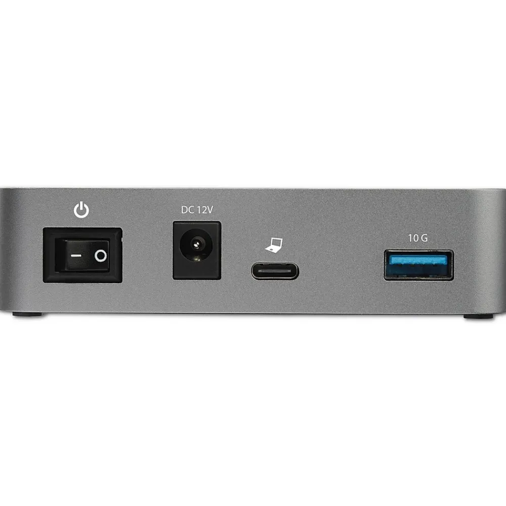 StarTech 4-Port USB C Hub - USB 3.1 Gen 2 (10Gbps) - 3x USB-A & 1x USB-C - Powered - Universal Power Adapter Included (HB31C3A1CS)