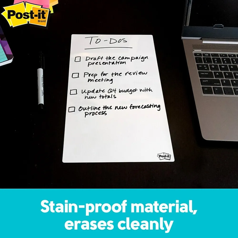 Dry Erase*Post-it ® Dry Erase Sheets, 7" x 11.3", 3/Pack (DEFSHEETS-3PK)