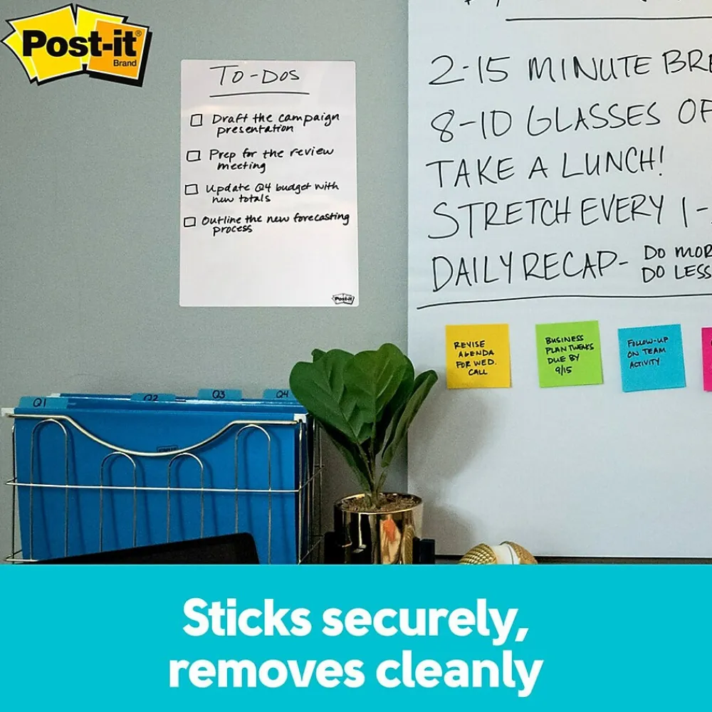 Dry Erase*Post-it ® Dry Erase Sheets, 7" x 11.3", 3/Pack (DEFSHEETS-3PK)
