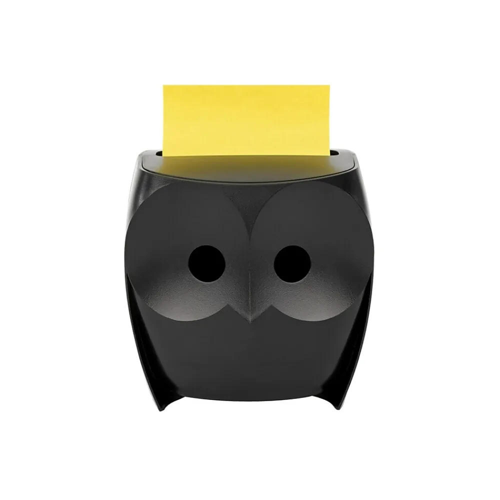 Sticky Notes*Post-it Note Dispenser, Owl Design, Black (OWL-330-BK)