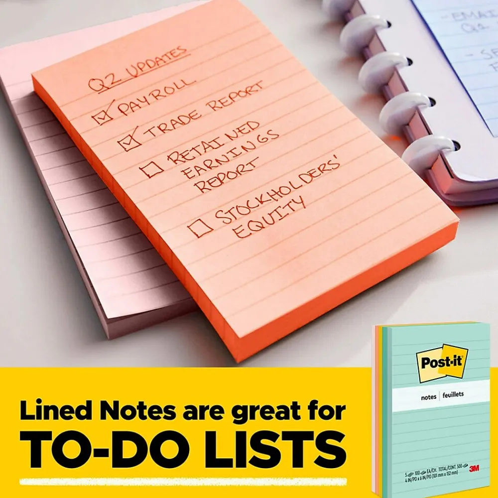 Sticky Notes*Post-it Notes, 1 3/8" x 1 7/8", Poptimistic Collection, 50 Sheet/Pad, 8 Pads/Pack (653-8AF)