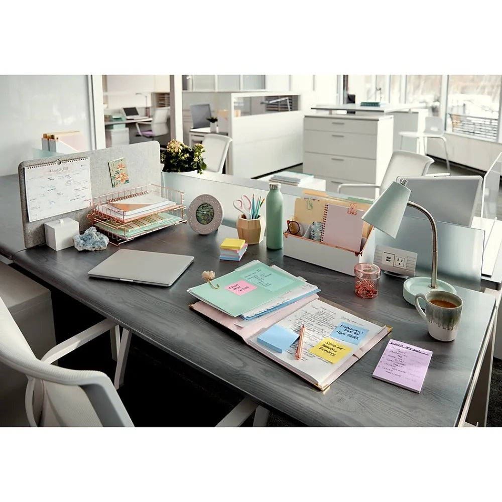 Sticky Notes*Post-it Notes, 3" x 3", Canary Collection, 100 Sheet/Pad (654-2700-YW)