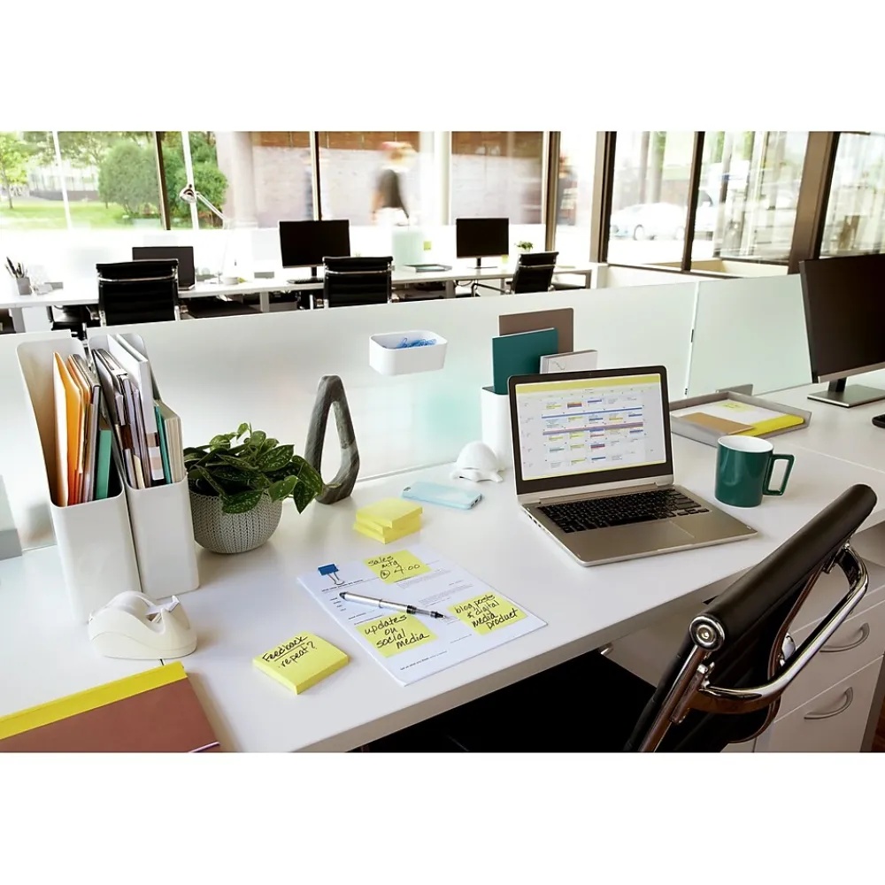 Post-It Notes*Post-it Notes, 3" x 3", Canary Collection, 100 Sheet/Pad (654 YW)