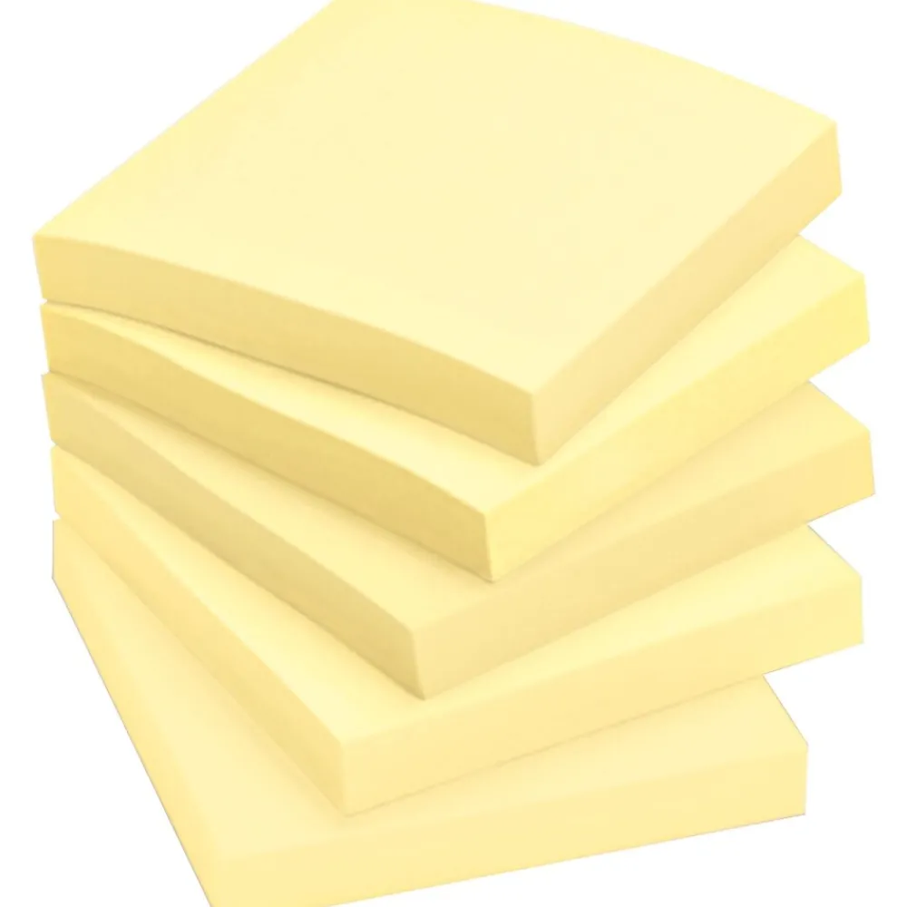 Post-It Notes*Post-it Notes, 3" x 3", Canary Collection, 90 Sheet/Pad, 18 Pads/Pack (654-18CP)