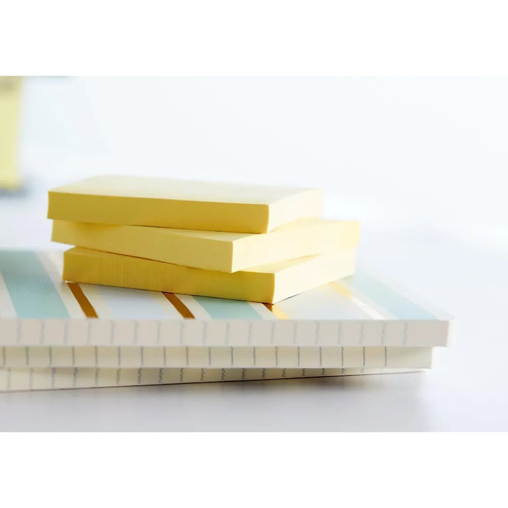 Post-It Notes*Post-it Notes, 3" x 3", Canary Collection, 90 Sheet/Pad, 18 Pads/Pack (654-18CP)