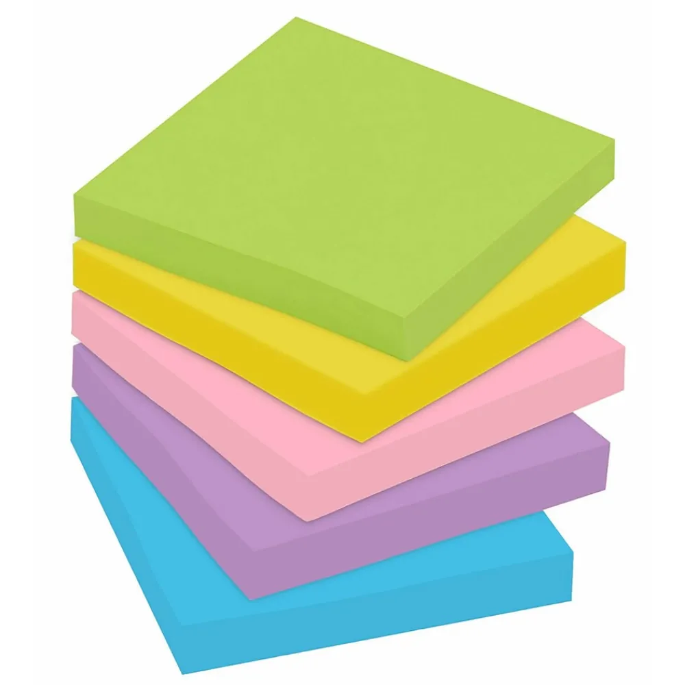 Post-It Notes*Post-it Notes, 3" x 3", Collection, 100 Sheet/Pad, 18 Pads/Pack (654-18BRCP) Floral Fantasy