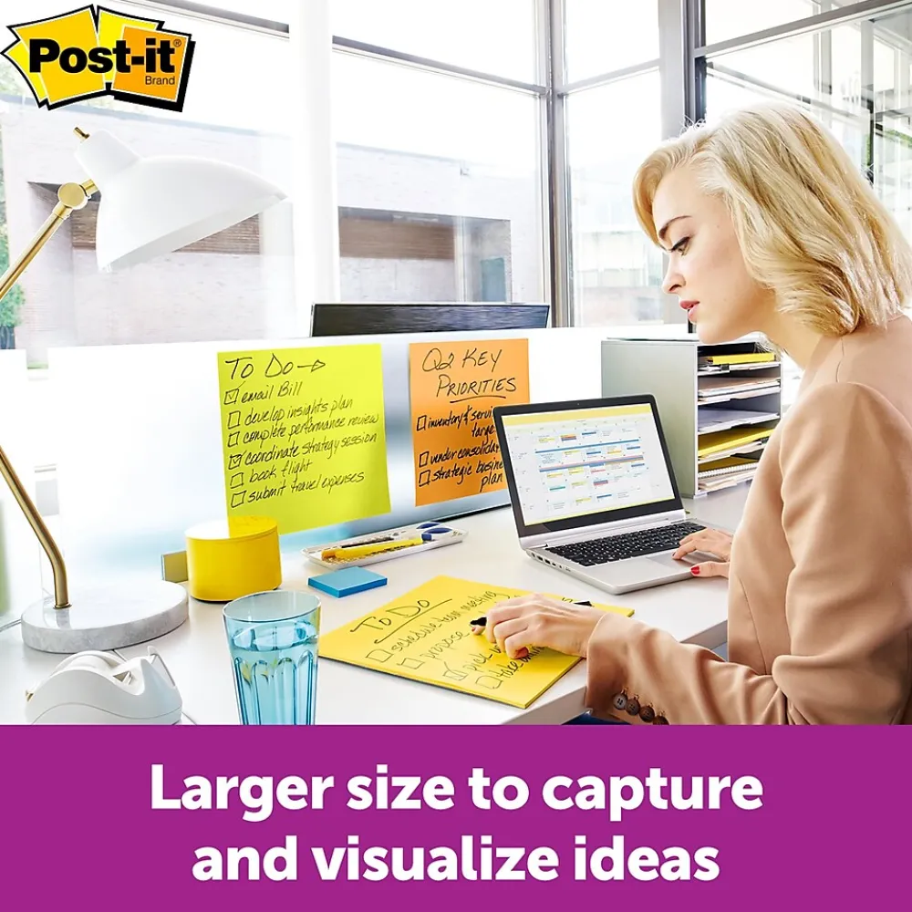 Post-It Notes*Post-it Notes, 11" x 11", Green, 30 Sheet/Pad (BN11G)