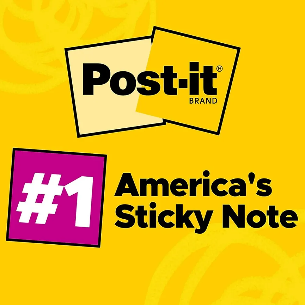 Post-It Notes*Post-it Notes, 3" x 3", Collection, 100 Sheet/Pad, 5 Pads/Pack (6545PK) Poptimistic