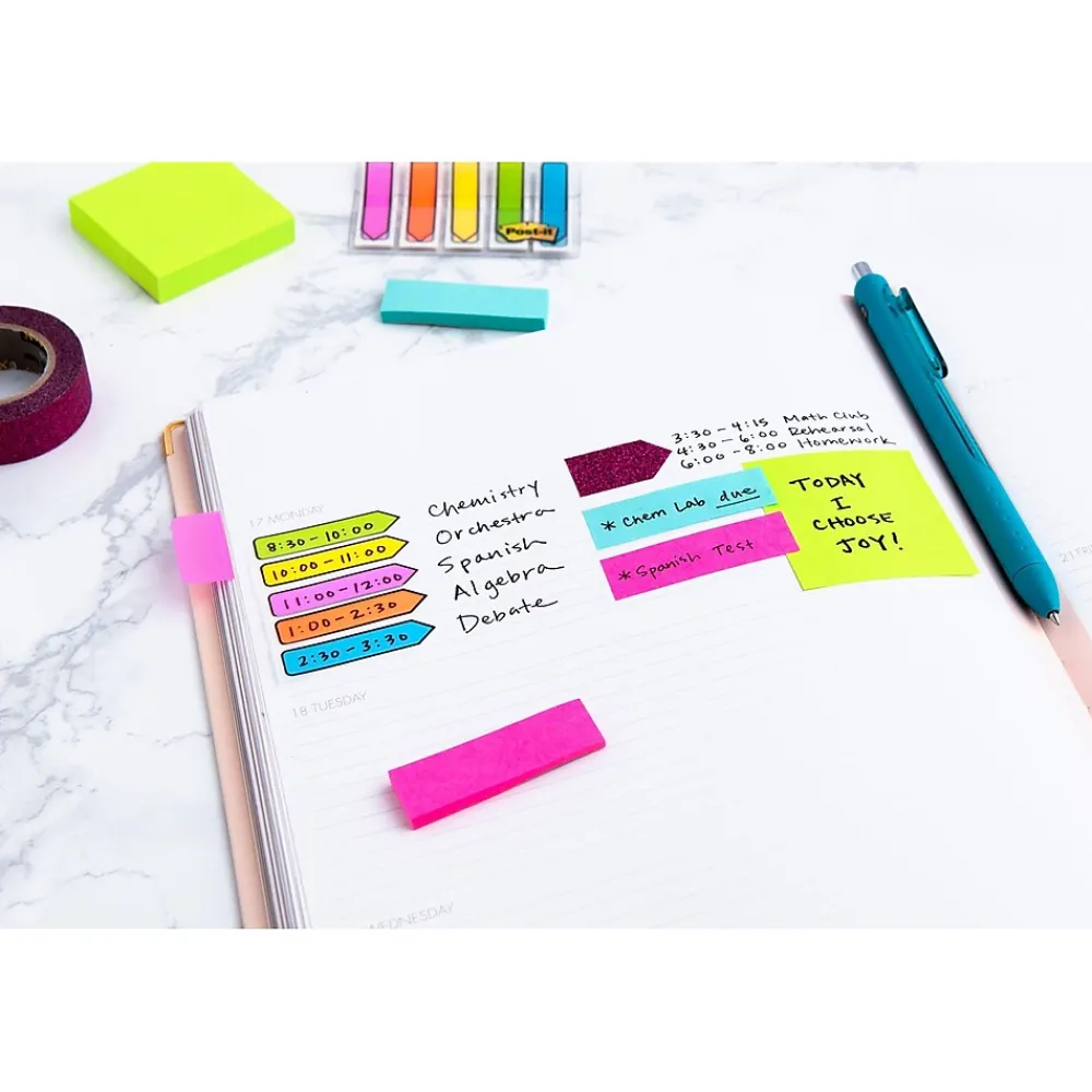 Sticky Notes*Post-it Notes, Assorted Collection, 1 7/8" x 1 7/8", 400 Sheet/Pad, 3 Pads/Pack (20513PK)