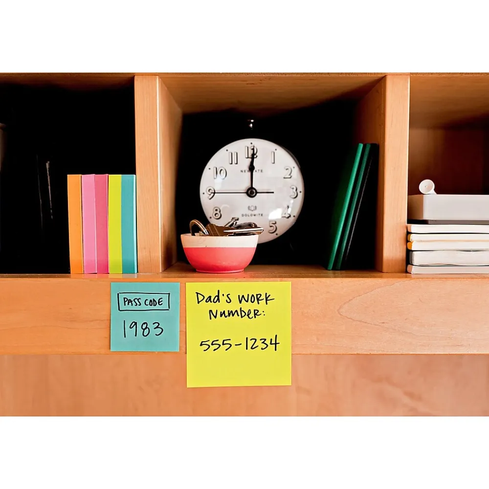 Sticky Notes*Post-it Notes, Assorted Collection, 1 7/8" x 1 7/8", 400 Sheet/Pad, 3 Pads/Pack (20513PK)