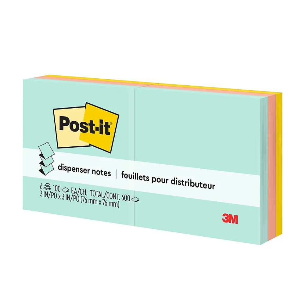 Post-It Notes*Post-it Pop-up Notes, 3" x 3", Collection, 100 Sheet/Pad, 6 Pads/Pack (R330-AP) Beachside café