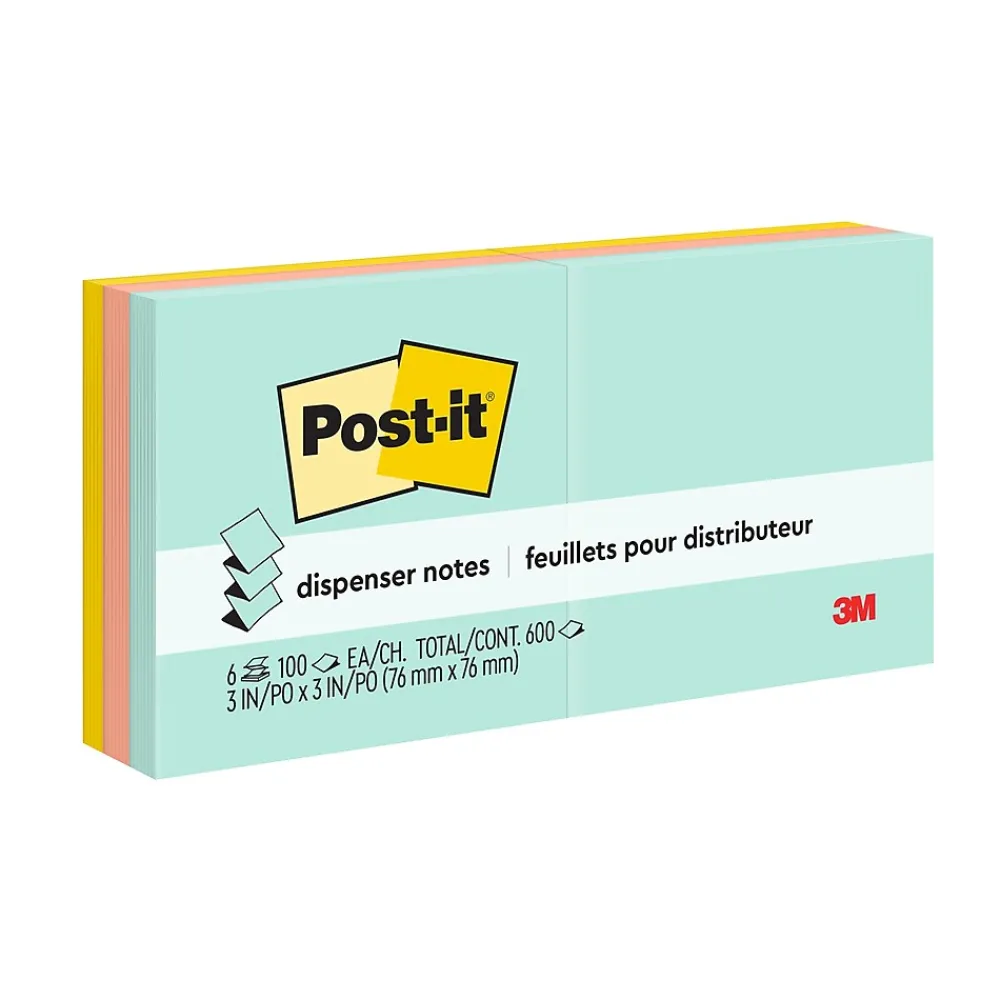 Post-It Notes*Post-it Pop-up Notes, 3" x 3", Collection, 100 Sheet/Pad, 6 Pads/Pack (R330-AP) Beachside café