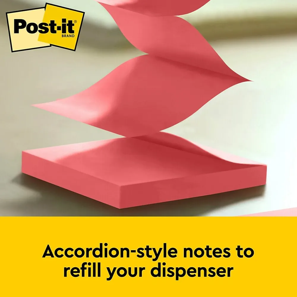 Sticky Notes*Post-it Pop-up Notes, 3" x 3", Poptimistic Collection, 100 Sheet/Pad, 12 Pads/Pack (R330NALT)