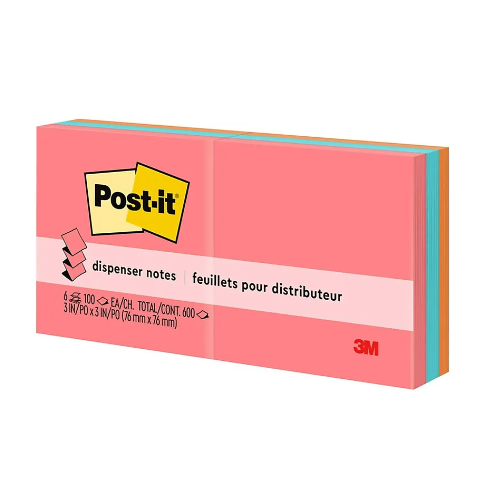 Post-It Notes*Post-it Pop-up Notes, 3" x 3", Collection, 100 Sheet/Pad, 6 Pads/Pack (R330-AN) Poptimistic