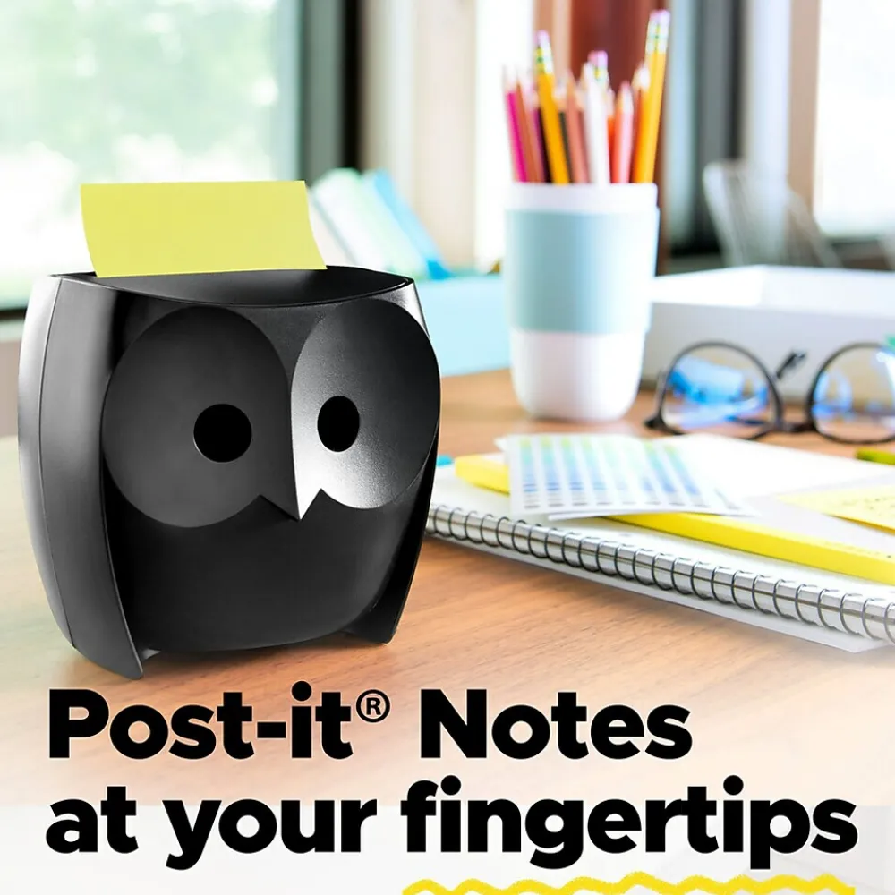 Pop-Up Dispensers*Post-it Pop-up Notes Dispenser for 3" x 3" Notes, Black/Clear (DS330-BK)