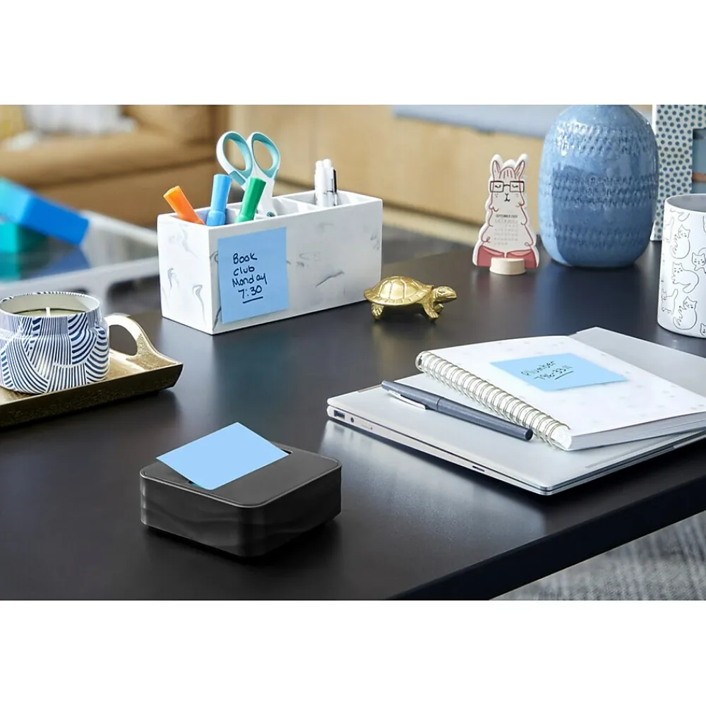 Pop-Up Dispensers*Post-it Pop-up Wave Design Dispenser for 3" x 3" Notes, Black (WAVE-330-BKVP)