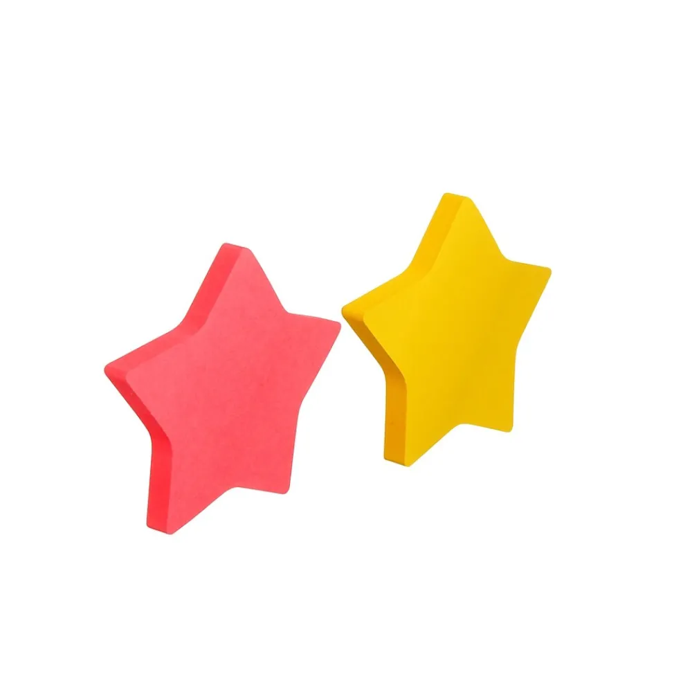 Post-It Notes*Post-it ® Star-Shaped Notes, 2.6" x 2.6" Assorted Colors, 75 Sheets/Pad, 2 Pads/Pack (7350-STR)