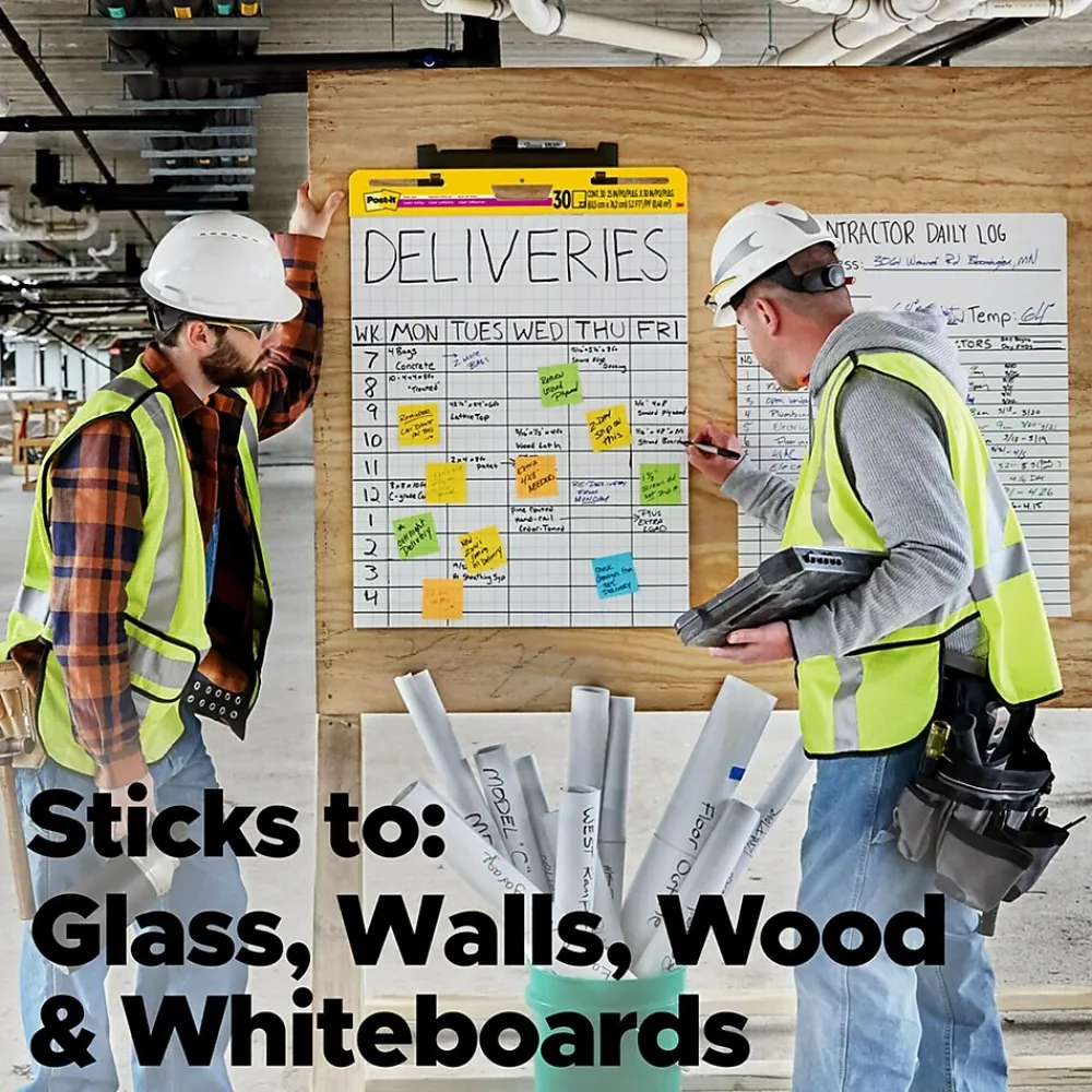 Easel Paper Pads*Post-it ® Super Sticky Easel Pad, 25" x 30", White with Grid, 30 Sheets/Pad (560)