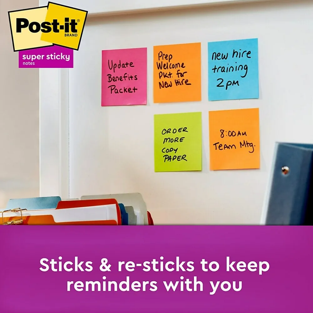 Pop-Up Dispensers*Post-it Super Sticky Pop-Up Notes Dispenser for 3" x 3" Notes, Black, 12 Pads (DS330-SSVA)