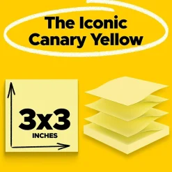 Post-It Notes*Post-it Super Sticky Pop-Up Notes, 3" x 3" Canary Yellow, 90 Sheets/Pad, 10 Pads/Pack (R330-10SSCY)