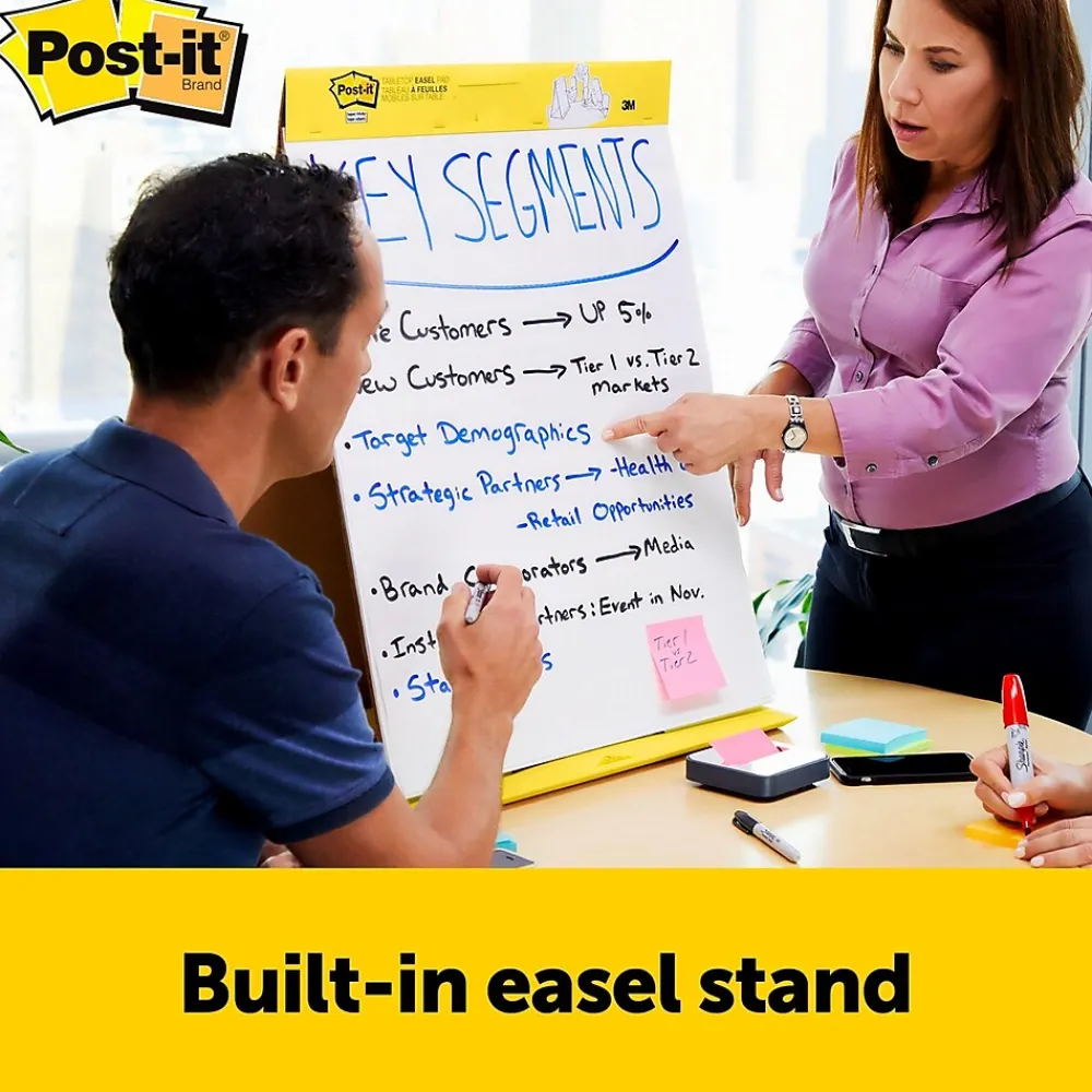 Easel Paper Pads*Post-it Super Sticky Tabletop Easel Pad, 20" x 23", 20 Sheets/Pad (563DE)