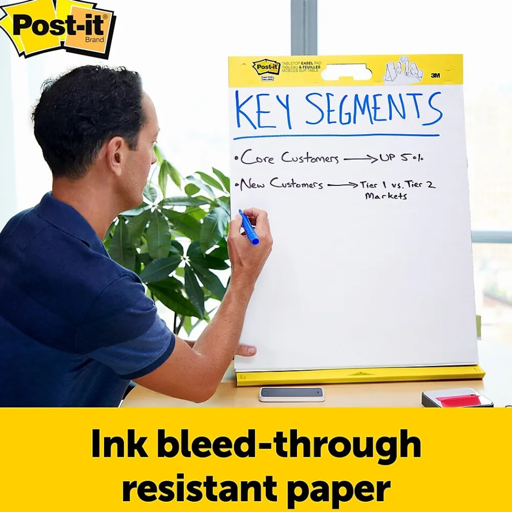 Easel Paper Pads*Post-it Super Sticky Tabletop Easel Pad, 20" x 23", 20 Sheets/Pad (563DE)