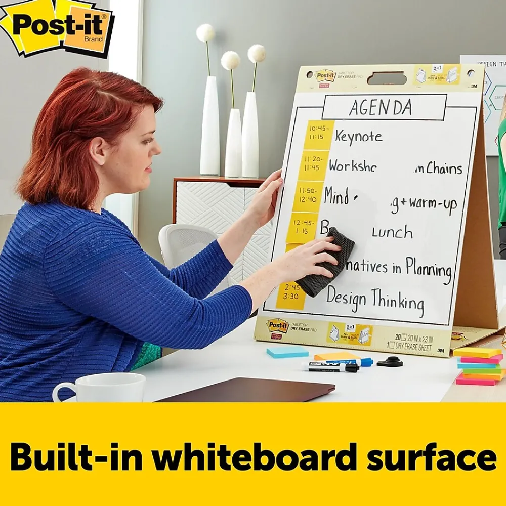 Easel Paper Pads*Post-it Super Sticky Tabletop Easel Pad, 20" x 23", 20 Sheets/Pad (563DE)