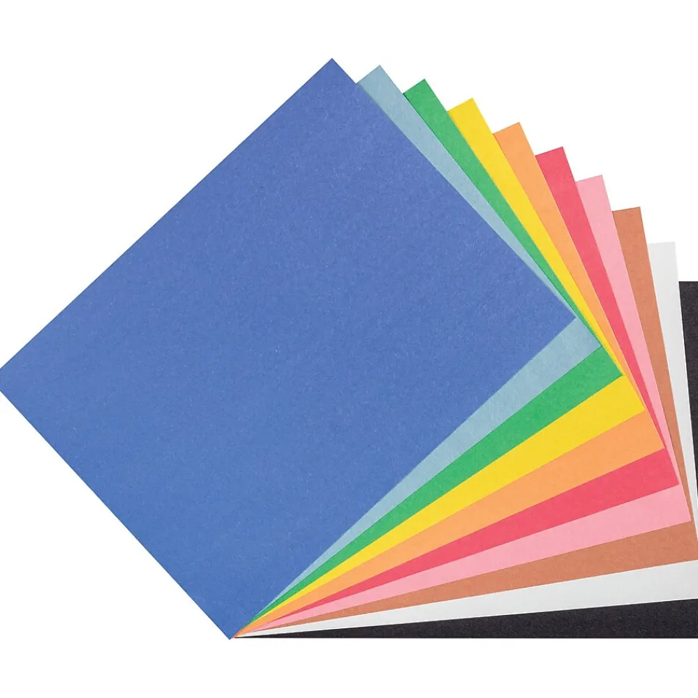 Construction Paper*Prang 9" x 12" Construction Paper, Assorted Colors, 500 Sheets/Pack (P6555-0001)