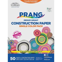 Construction Paper*Prang 9" x 12" Construction Paper, Orange, 50 Sheets/Pack (P6603-0001)