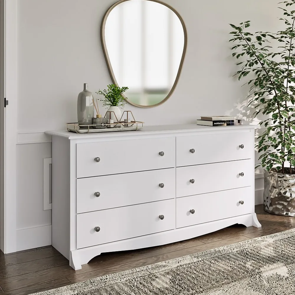 Storage Cabinets*Prepac 29" Monterey 6 Drawer Dresser, White (WDC-6330-K)