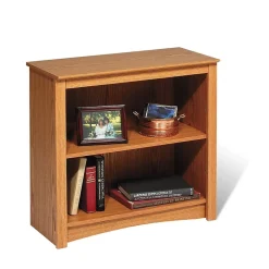 Bookcases*Prepac â„¢ 2 Shelf Bookcase, Oak