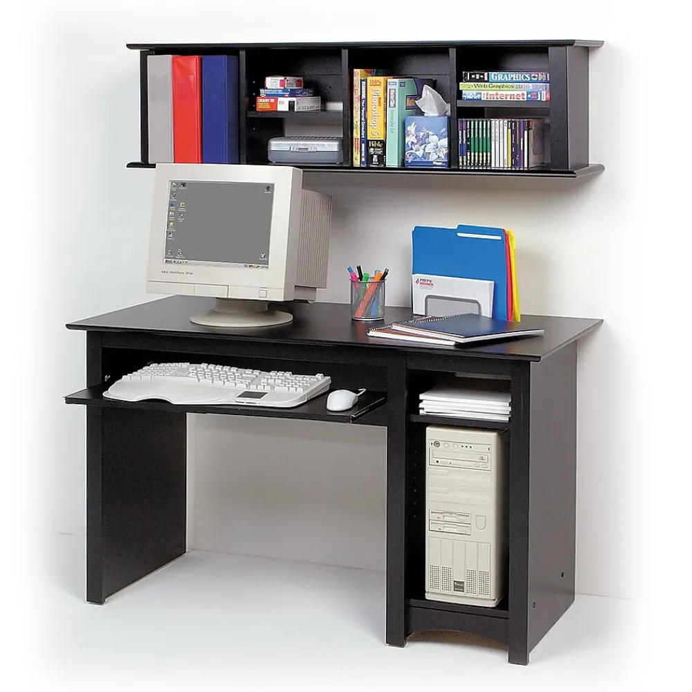 Computer Desks*Prepac 48" W Computer Desk, Black (BDD-2948)