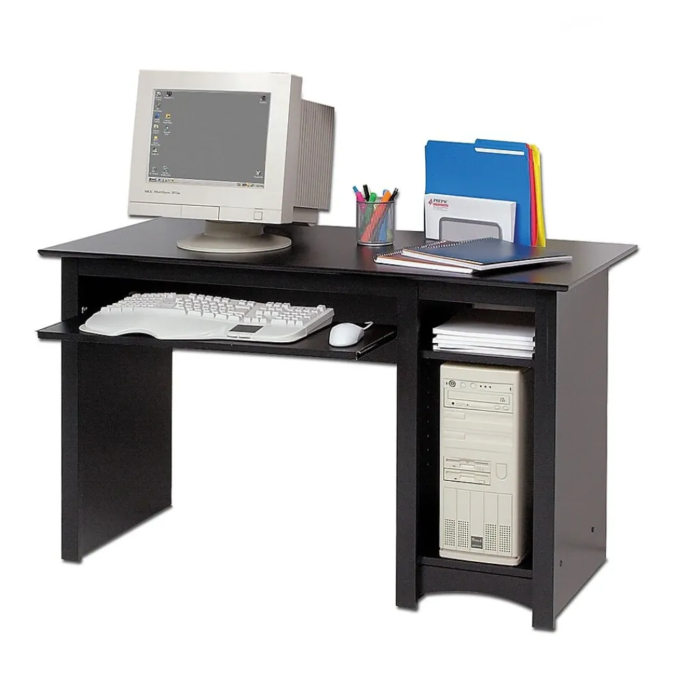 Computer Desks*Prepac 48" W Computer Desk, Black (BDD-2948)