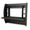 Computer Desks*Prepac 42'' W L-Shape Metal Contemporary Wall Mounted Desk, Black (BEHW-0200-1)