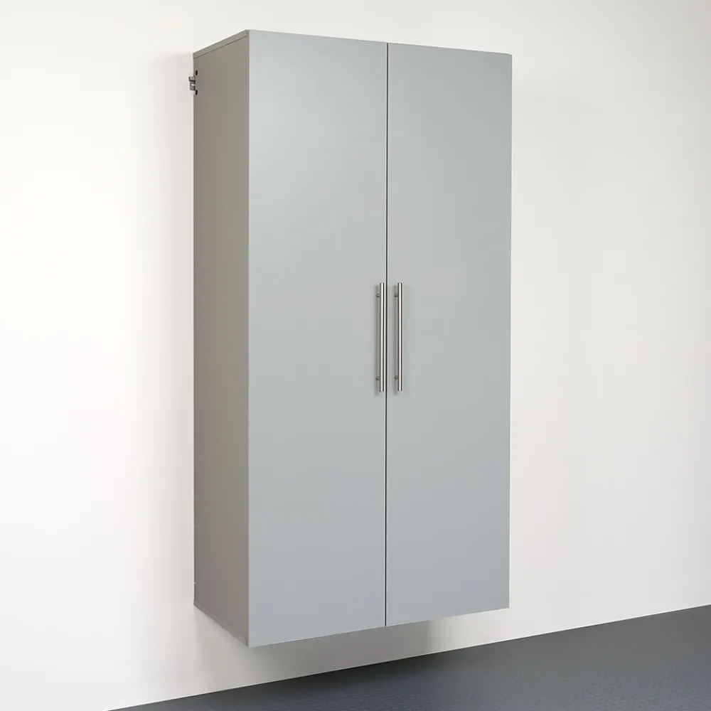 Storage Cabinets*Prepac ™ HangUps 36" Laminate Large Storage Cabinet, Light Gray (GSCW-0708-2K)