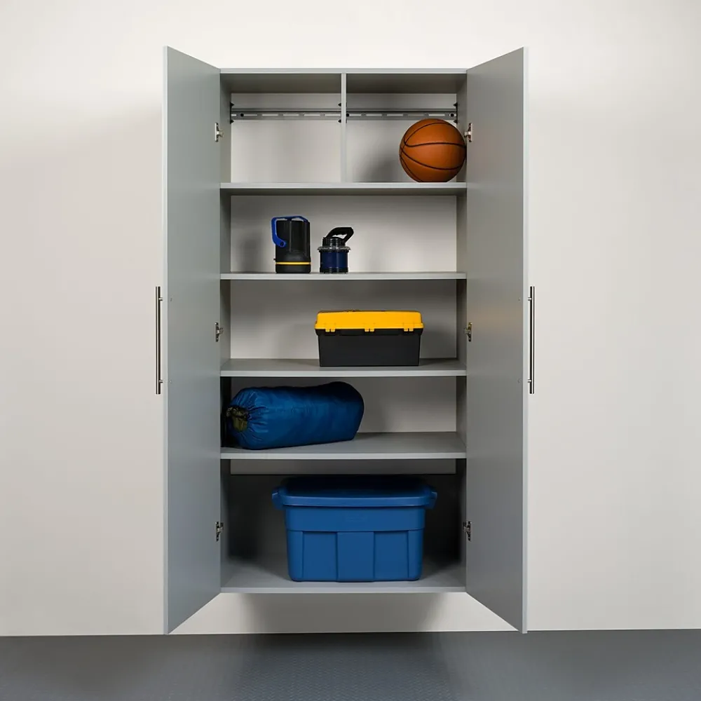Storage Cabinets*Prepac ™ HangUps 36" Laminate Large Storage Cabinet, Light Gray (GSCW-0708-2K)