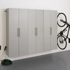 Storage Cabinets*Prepac ™ HangUps 90" Laminate 3 Piece Storage Cabinet Set D, Light Gray