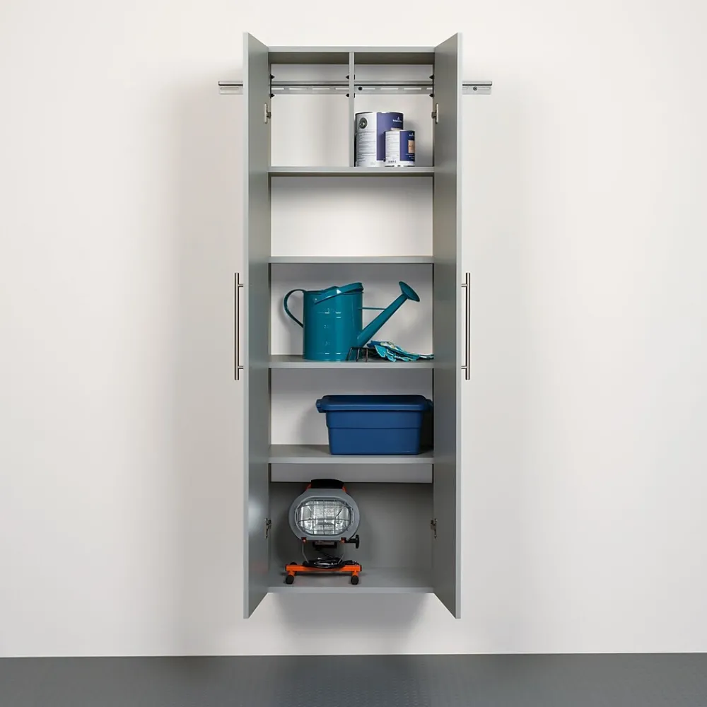 Storage Cabinets*Prepac ™ HangUps 24" Laminate Large Storage Cabinet, Light Gray