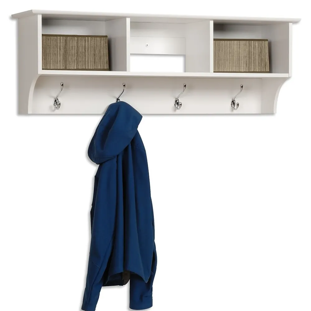 Shelving*Prepac ™ Sonoma Entryway Cubbie Shelf, 48" x 11.5", White