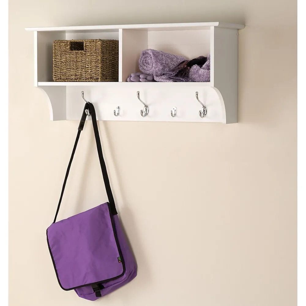 Shelving*Prepac ™ Wide Hanging Entryway Shelf, 36" x 11.5", White (WEC-3616)