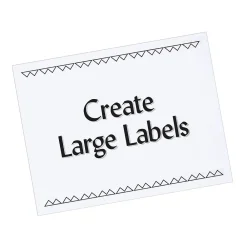 Hot Pres-a-ply Laser/Inkjet Shipping Labels, 8-1/2