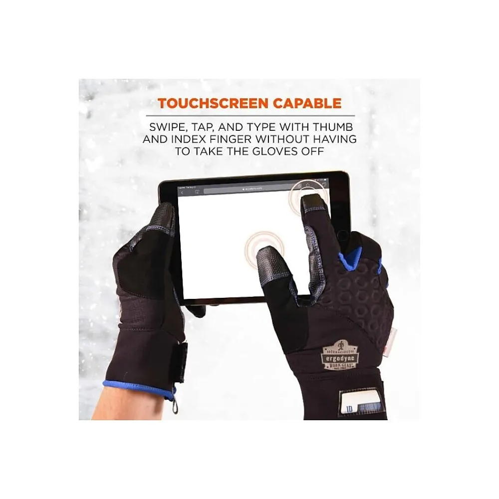 Proflex 818WP Performance Thermal Waterproof Utility Gloves, Black, Medium (17383)