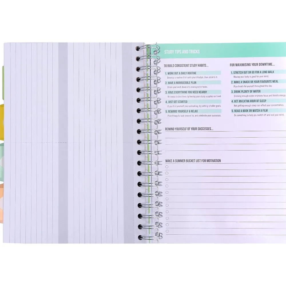 Notebooks|Pukka Pad B5 Study Book Customizable Notebook, 7.09" x 9.6", 120 Sheets, Gray/Silver (9824-STU)