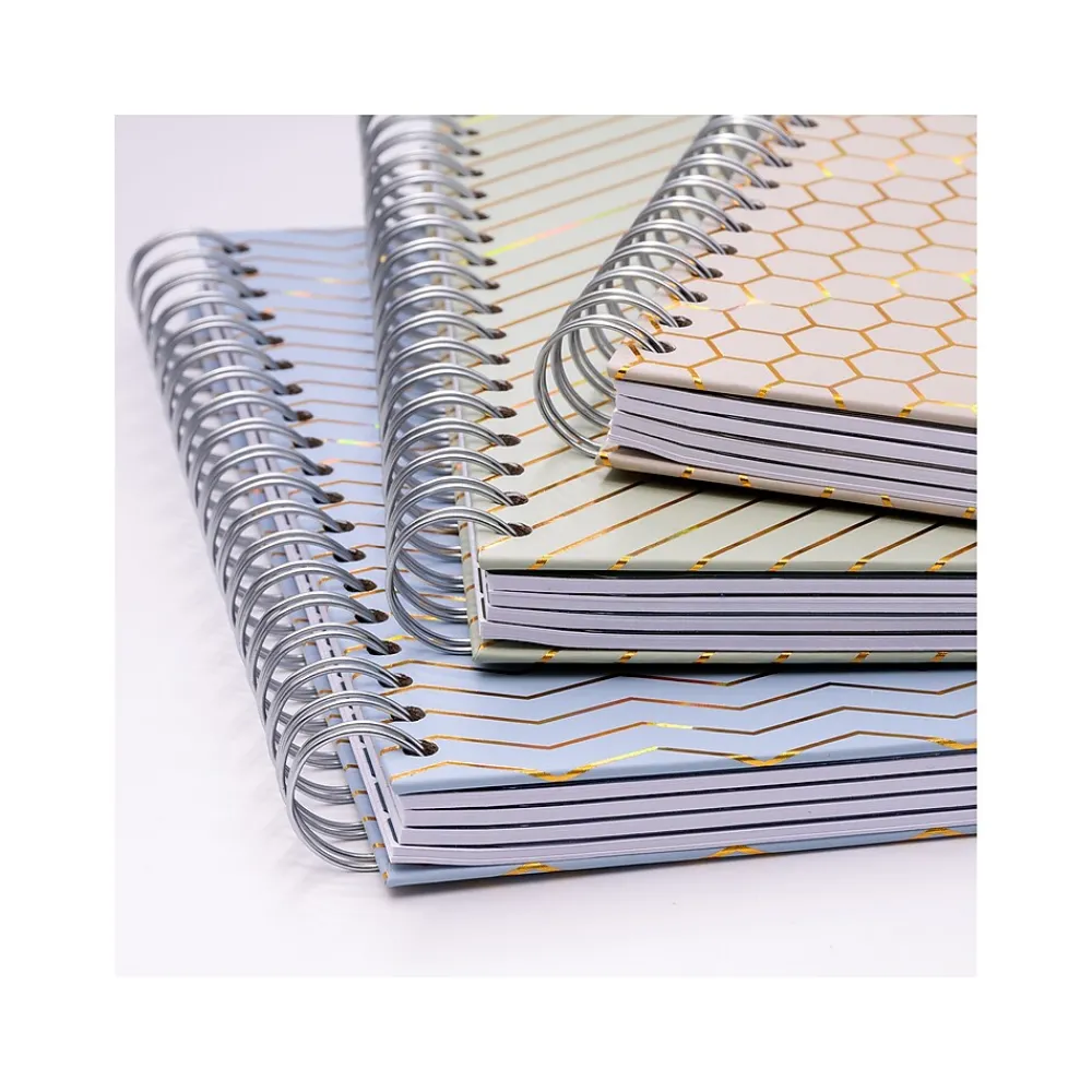 Subject Notebooks|Pukka Pad Haze 5-Subject Notebooks, 7.4" x 9.84", Ruled, 100 Sheets, Assorted Colors, 3/Pack (9975(AST)-HZE)