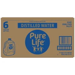 Pure Life Distilled Water, 1 Gallon. Bottle, 6/Pack (NLE12532472)