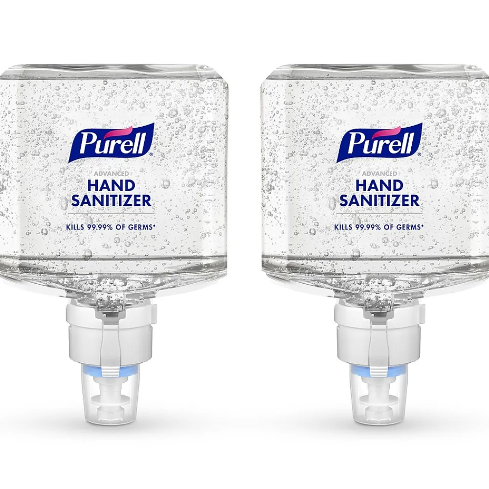 Advanced 70% Alcohol Gel Hand Sanitizer Refill for ES8 Dispenser, 1200 mL, 2/Carton (7763-02)<Purell Online