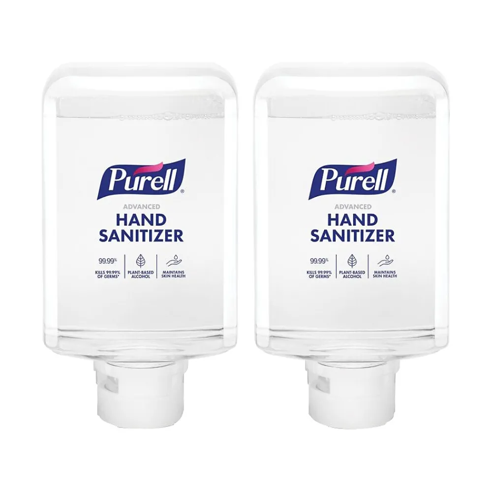 Advanced 70% Alcohol Foaming Hand Sanitizer Refill for ES10 Dispenser, Clean Scent, 1200 mL., 2/Carton (8353-02)<Purell Clearance